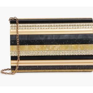Kurt Geiger London Party Acrylic Flap Clutch/ Crossbody NWT